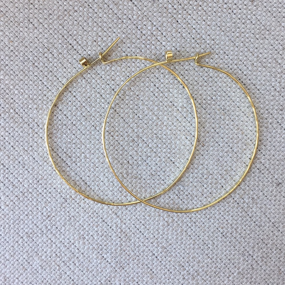 Anthropologie Gold Hoop Earrings